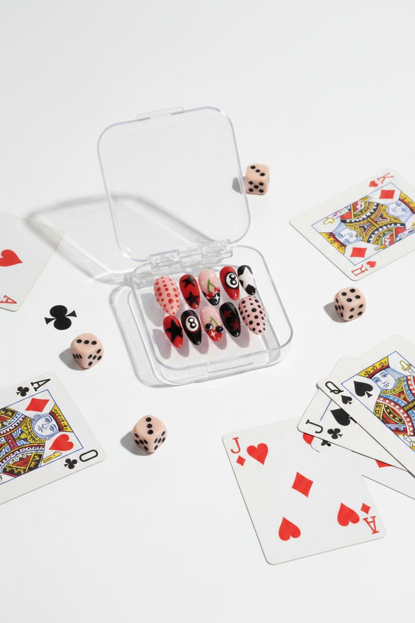 Cherry Jackpot | Luxury Handmade Press-On Nails