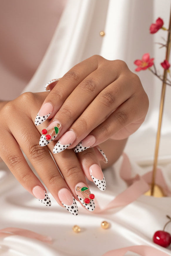 Cherry Kiss | Luxury Handmade Press-On Nails